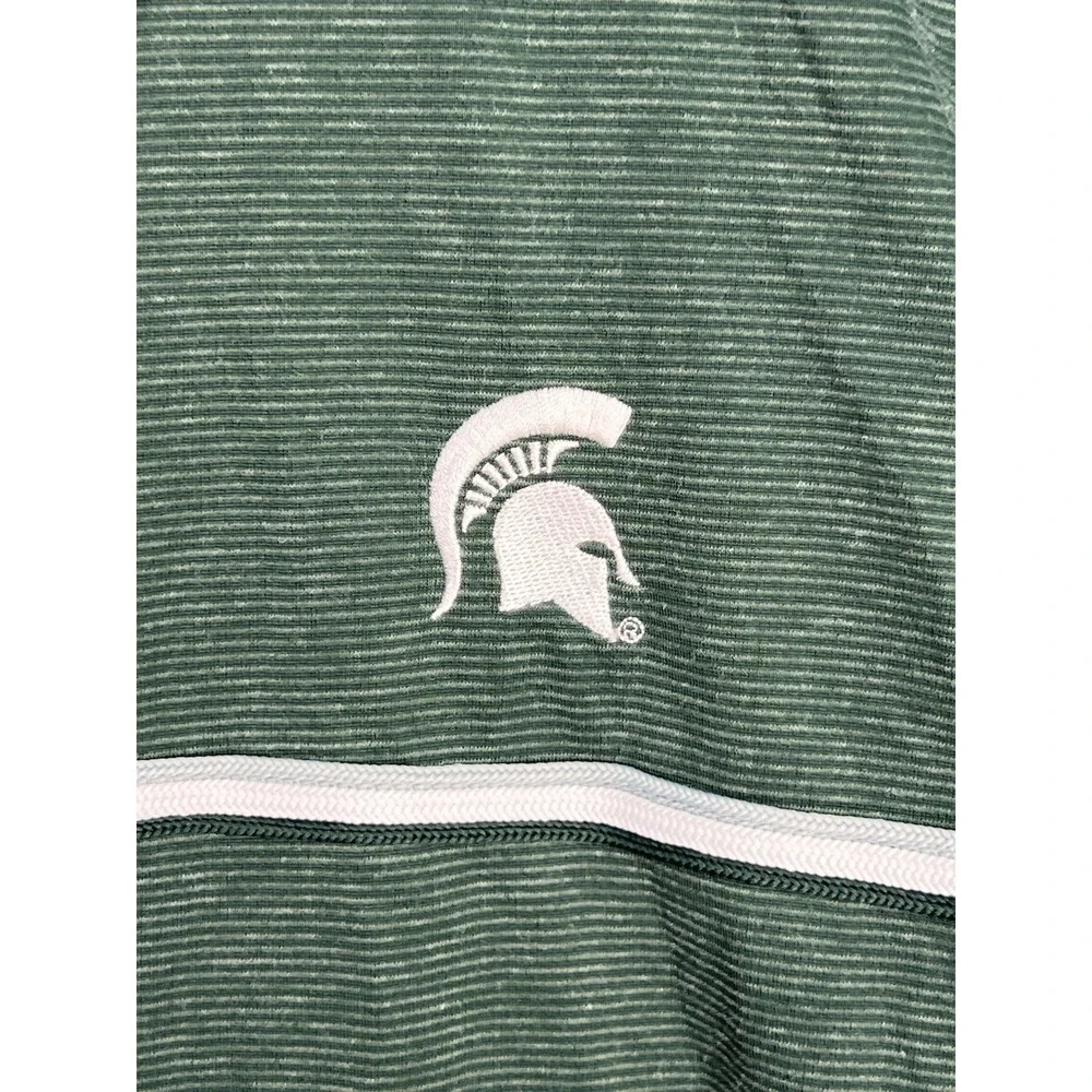 Nike‎ Michigan State Spartans Men's Polo Sz 3XL Green NCAA Shirt CN7854-330